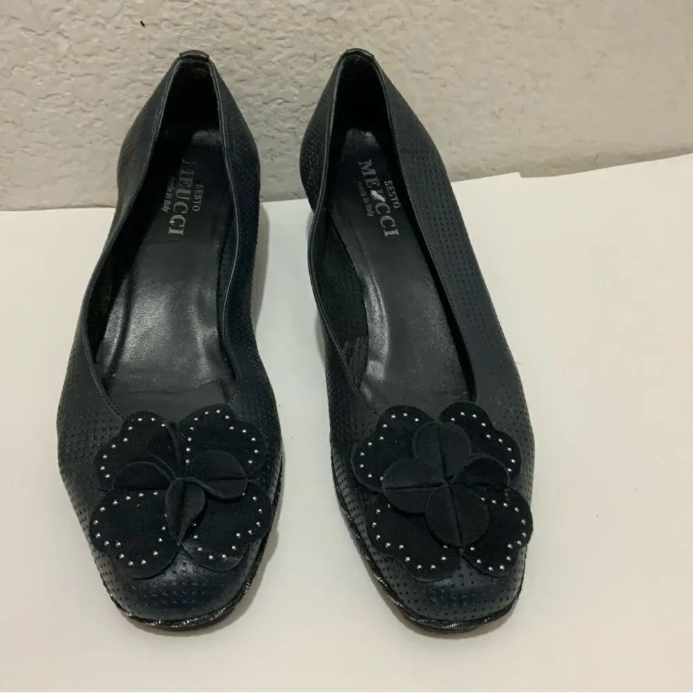 Sesto Meucci Cloverleaf Wedge Made in Italy Size 8.5